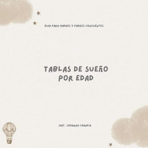 Tablas de Sueño por Edad